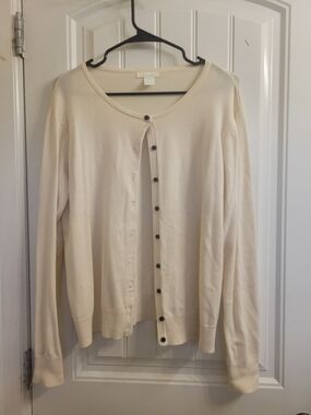 2/$25 H&M Cream Button-Up Women’s Cardigan